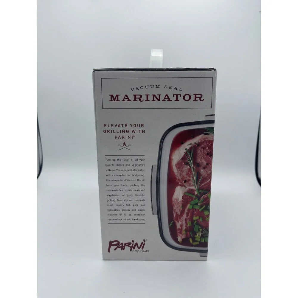 PARINI Cookware 2.6QT VACUUM SEAL MARINATOR Meat Vegetables Fish Poultry Beef - Picture 7 of 8